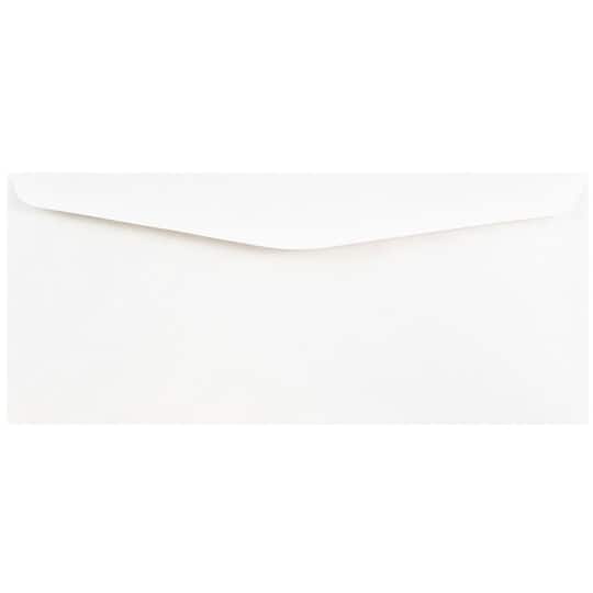 JAM Paper 4" x 9.5" White Business Envelopes